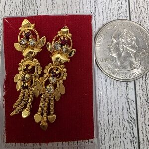 Bhoomi Elegant Gold Dangle Earrings